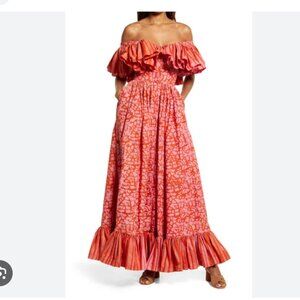 Sika Billi Mix Print Fit and Flare Pink and Coral Dress Size 4 - See Description